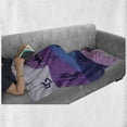 thumbnail image 5 of Abstract Soft Flannel Fleece Blanket, Digital Artwork Cowboy Desert Cactus Horseback Hills Illustration, Cozy Plush for Indoor and Outdoor Use, 60" x 80", Violet and Dark Ceil Blue, by Ambesonne, 5 of 5