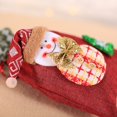 thumbnail image 4 of Lefu 30*20CM Christmas Present Bag 3D Doll Drawstring Bag Linen Candy Biscuit Bag, 4 of 8