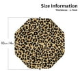 thumbnail image 3 of Balery 4 Pcs Leopard Printleather Coasters Set, Drink Table Cup Coasters For Living Room Kitchen Coffee Decor, 3 of 9