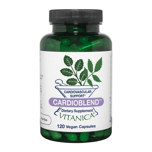 Vitanica CardioBlend, Cardiovascular Support, Vegan, 120 Capsules