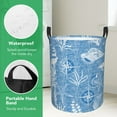 thumbnail image 2 of XMXT Collapsible Laundry Basket, Oceans and Seas Line Drawing Waterproof Laundry Hampers Storage Baskets Dirty Clothes Hamper, 62L, 2 of 8