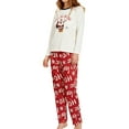 thumbnail image 3 of Nituyy Family Christmas Pajamas Set Xmas Letter Print Sleepwear Pjs Nightwear, 3 of 5