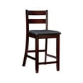 thumbnail image 2 of Home Square 2-Piece Furniture 24" Wood Counter Stool Set in Espresso, 2 of 10