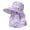 Purple, variant on Womens Sun Hats Full Coverage Floral Large Brim Sun Hat with Neck Breathable Mesh Upf 50 Adjustable Chin Strap Cap