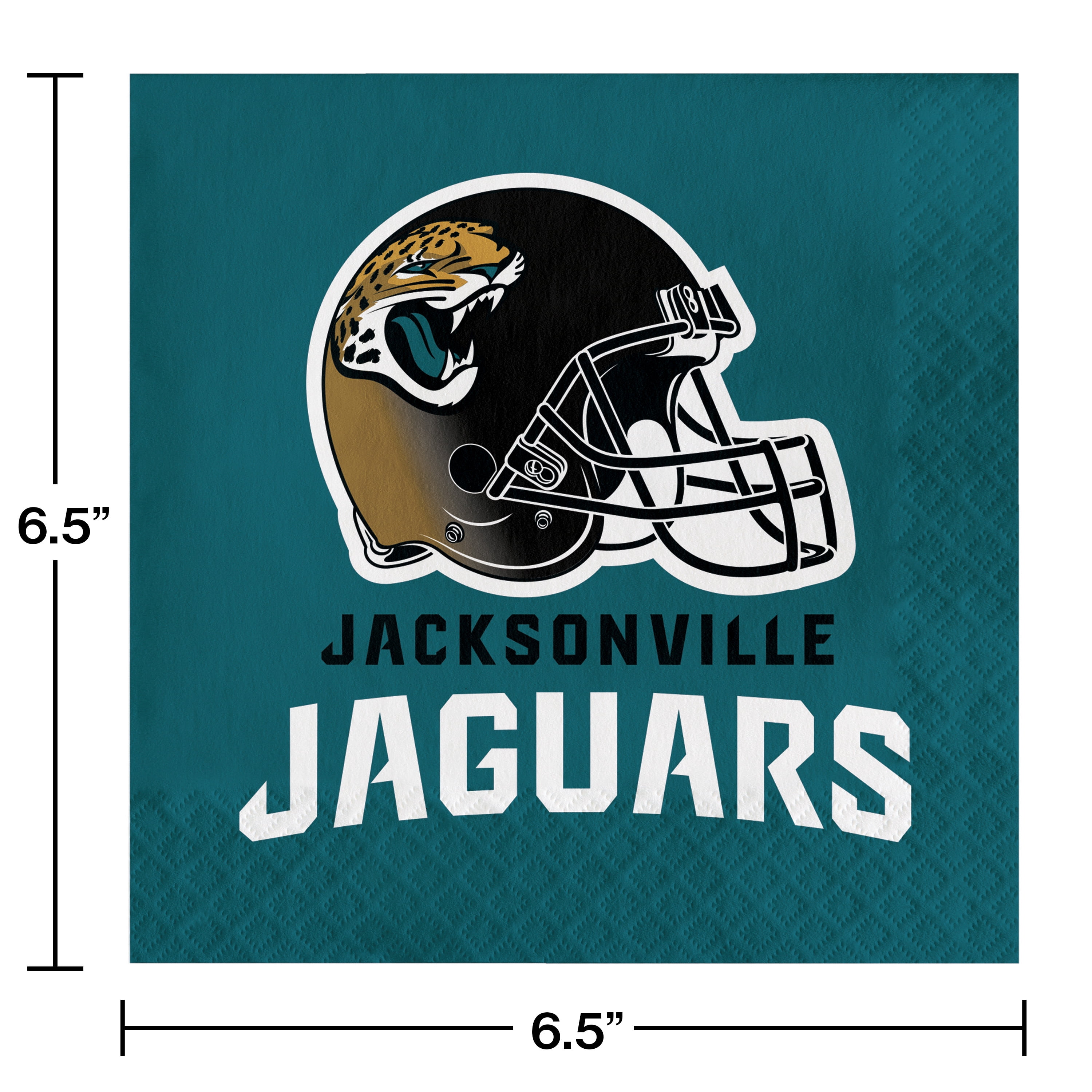 Jacksonville Jaguars Paper Napkins 48 Count for 24 Guests