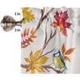 thumbnail image 5 of Curtain Tier and Valance Set 2 Piece Semi Sheer Rod Pocket Valance Small Half Window Tier Curtains Thanksgiving Fall Pumpkin Truck Leaves Plants Valances for Kitchen 2 Tiers(27.5"x36"), 5 of 5