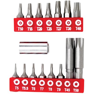 

16 Piece Star Bit Set