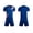Blue, variant on Boy Girl Soccer Jersey Outfit Short Sleeve Quick Dry Mesh T Shirt and Shorts Set Football Team Activewear Set 2 Piece Athletic Sweatsuit Pink 2XS