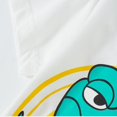 thumbnail image 5 of XUELUO Boys Athletic Shirts Summer Cartoon Dinosaur Print Round Neck Short Sleeve Casual Outdoor Comfortable Breathable Tops T Shirts Daily-Wear,White,3-4 Years, 5 of 7