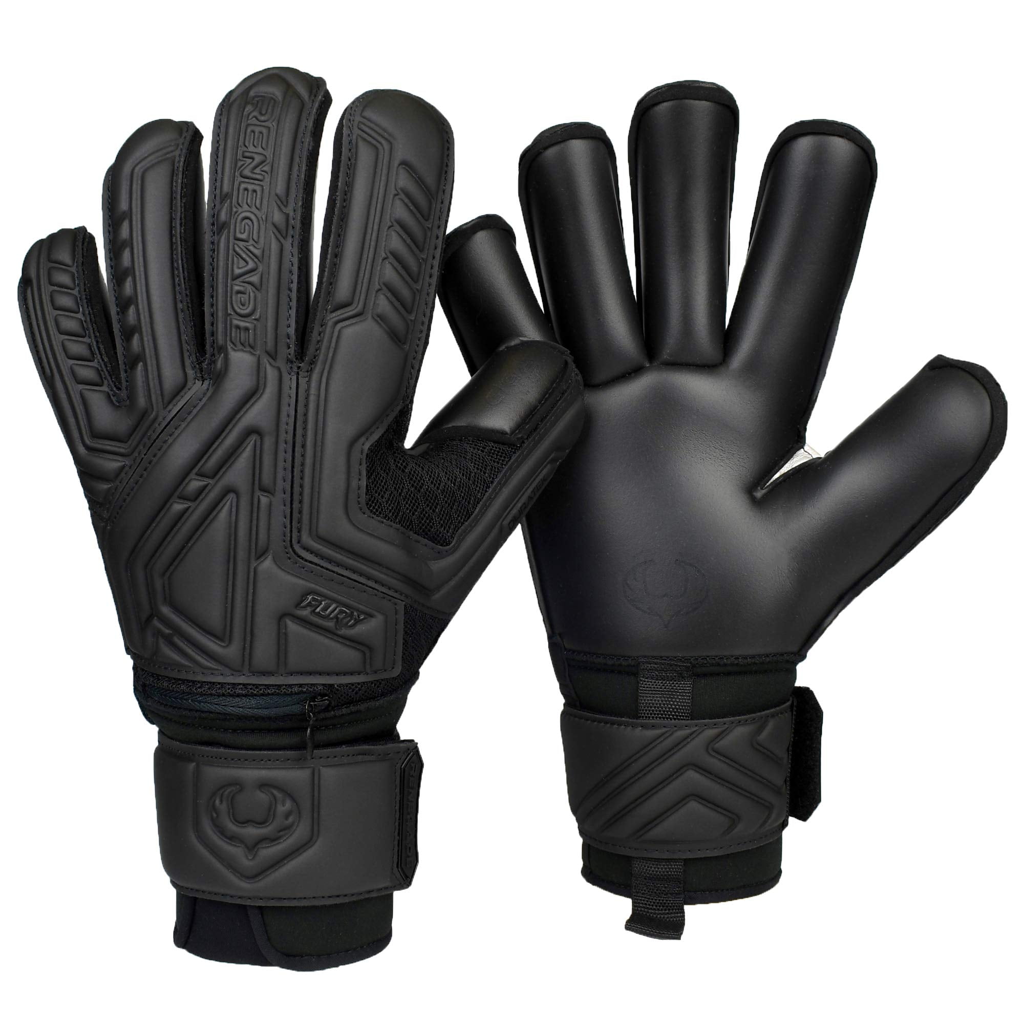 ONEKEEPER C-TEC Pro Goalkeeper Gloves – 3.5mm Aqua Latex, Negative Cut, No Finger Spines – Cold/Wet Weather (Sizes 8-12) - View #2