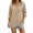 Khaki, variant on ZGRBOU Hoodies for Women V Neck Button Hooded Sweatshirts Roll Up Loose Cute Tops Cozy Lightweight Long Sleeve Tunic Shirts