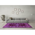 thumbnail image 3 of Ahgly Company Indoor Square Persian Purple Traditional Area Rugs, 3' Square, 3 of 4
