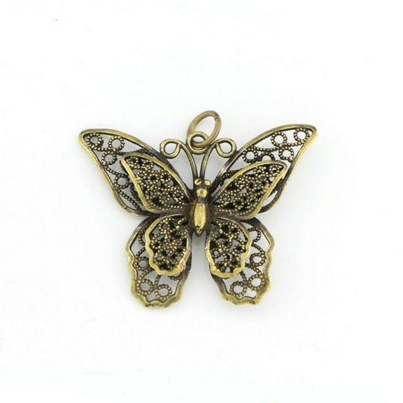 Brass Hollow butterfly Animal Statue Sculpture Home Decor Gift Tabletop Figurine