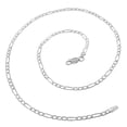 thumbnail image 3 of 14K White Gold 3MM Solid Figaro Link Necklace Chains 16" - 30", Gold Chain for Men & Women, 100% Real 14K Gold, Next Level Jewelry, 3 of 3
