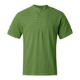 thumbnail image 3 of Mens Shirts,Short Sleeve T-Shirt Casual Solid Top Summer Comfortable Beach Breathable Relaxed Fit,Sweatshirts for Men,XL,Green, 3 of 5