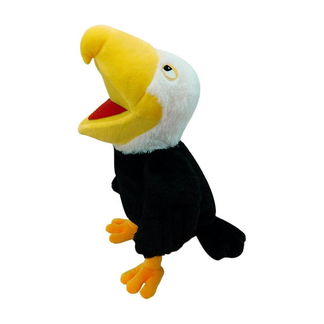 Puppets Parrot Hand Puppet,13.8" Animal Puppets Hand Puppets Bird Stuffed Animal Hand Puppets for Kids with Movable Mouth,Puppet Plush Multi-Color Toys Bird Puppet Role Play Teaching