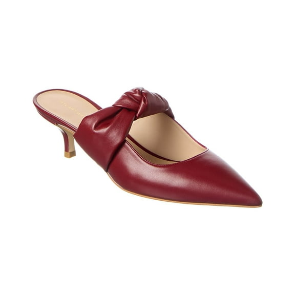 Stuart Weitzman Solange Leather Mule, 8, Red