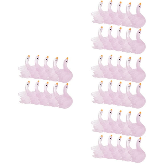 4 Pieces Porch Goose Luminous Swan Ornament Night Decoration