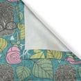 thumbnail image 4 of Ambesonne Owl Valance Pack of 2, Hipster Animal Wise Bird, 54"X18", Dark Seafoam Multicolor, 4 of 5