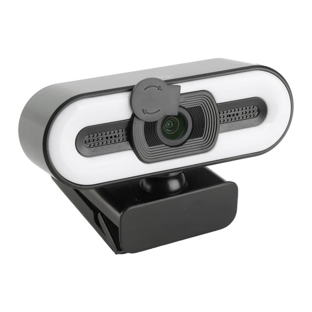 Caméra Web 4K USB Plug and Play Caméra Web avec Microphone Intégré Éclairage pour Diffusion en Direct Appel Vidéo Vidéoconférence Enseignement en Ligne