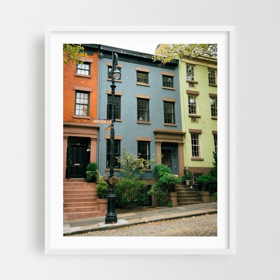 Joralemon Street, Brooklyn Heights - Brooklyn New York Photography White Framed Wall Art Print 16 x 20 inches