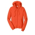 thumbnail image 5 of Port & Company Fan Favorite Fleece Full Zip Hooded Sweatshirt-2XL (Orange), 5 of 6