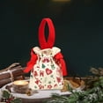 thumbnail image 5 of YIKA Christmas Decoration Christmas Candy Canvas Bag Christmas Eve Party Apples Drawstring Handbag Christmas Gift Bag, 5 of 6