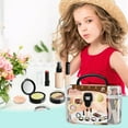 thumbnail image 2 of Kids Pretend Makeup Toy Set, Non-Toxic Fake Cosmetic Play Kit with Eyeshadow Blush Lipstick Brushes Storage Case, Simulation Beauty Styling Playset for Girls Birthday Party Dress Up Gifts, 2 of 6