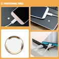 thumbnail image 3 of TEHAUX 10Pcs Phone Home Button Skin Multi Copper Ultra Thin Design For Smartphone Users, 3 of 8