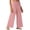 Pink, variant on Certgust Under $25 Wide Leg Pants for Women Wide Leg Pants for Women Plus Size Flowy Drawstring Elastic Waist with Pockets Summer Beach