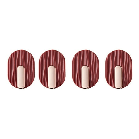 

Modern Self Adhesive Hooks Heavy Duty Storage Hooks for Wall Door Ceiling Mount Red
