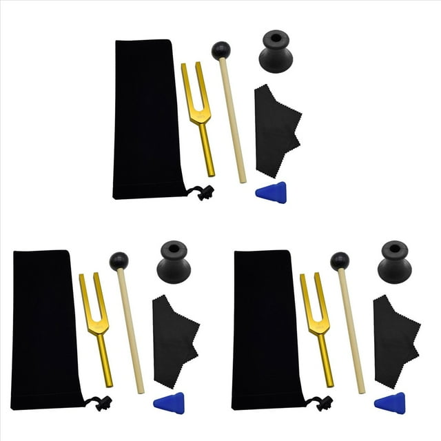 3X F 963HZ Juego de Diapasones, Diapasón para Curar Chakras, Terapia de Sonido, Mantener el Cuerpo, la Mente y el Espíritu en Armonía