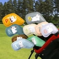thumbnail image 3 of 9Pcs Golf Iron Head Cover Cats PatternProtective Case Golf Rod Head Protector, 3 of 20