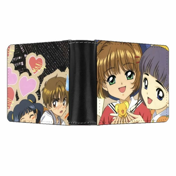 Tarjetas tipo cartera con personajes de anime de Captors Sakura, delgadas y plegables