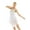 White, variant on Doomiva Women's Sequins Mesh Dress Leotard Sleeveless Contemporary Lyrical Dance Dresses Costume Blue XL