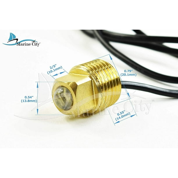 Marine City Brass Drain Plug Led Light Hole Fishing Under Water Boat Yacht Pool Lights Red Com - Ranger Boat Seat Hole Plug Marine City Brass Drain Plug Led Light Hole Fishing Under Water Boat Yacht Pool Lights Red Com - Ranger Boat Seat Hole Plug