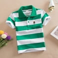 thumbnail image 2 of Ulanda Toddler Baby Boys Short Sleeve Polo Shirts Cute Cartoon Animal Embroidery Uniform Shirt Button Closure Collared Tops (Multicolor12, 3-4 Years), 2 of 4
