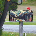 thumbnail image 4 of Yayeee Mailbox Cover Magnetic Standard Size Post Box Cover Wrap Decor, Evening Mountain Road, 4 of 9