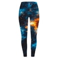 thumbnail image 5 of TaTaai Fashion Starry Sky Print Stretchy Women High Waisted Tight Yoga Pants Non-see-through Elastic Breathable Gym Athletic Workout Daily Casual Leggings Gift, 5 of 5