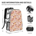 thumbnail image 4 of Kdxio Fall 70s Groovy Hippie Clear Backpack, Transparent Bookbag for School for Women Men, Capacity Clear Bag for College, Travel, 4 of 7