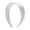 White, variant on Motique Accessories White 2-inch Wide Satin Hard Headband with No Teeth Headband for Women and Girls