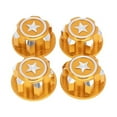 thumbnail image 1 of 4PCS/Packs Wheel Nuts Hubcap Deepen Threaded Wheel Cover Toy Accessory Replace Parts Waterproof Caps Nuts 1/8 RC Truck Yellow, 1 of 5