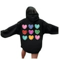 thumbnail image 1 of WILLBEST Sudadera con Capucha para Mujer, Estilo Casual, Ideal para El Día de San Valentín Sudadera Estampada con Capucha, Estilo Holgado X-Grande, 1 of 4