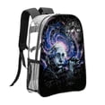 thumbnail image 1 of Einstein Mochila transparente temática, resistente y duradera, bolsa see-through para trabajo, deporte, universidad y viaje, 31 × 43 cm, 1 of 6