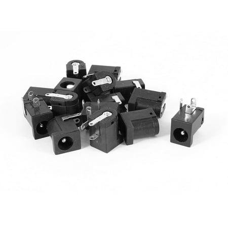 5.5 Central Pin - Unique Bargains 2.1mm x 5.5mm Female Plug Connector 3 Pin DC Power Jack Socket 15 Pcs