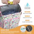thumbnail image 3 of Bloom Print Floral and Skull Design Backpack Cooler - 20L High Capacity, Long-Lasting Insulation for Summer, 3 of 4