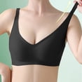 thumbnail image 2 of XFHLMJFF Bras For Women Soft Cozy Casual Everyday Bralette Seamless Small Push Up Latex Jelly No Underwire Adjustable Sports Leisure Underwear, 2 of 5