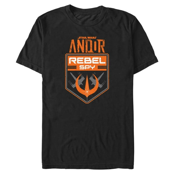 Mens Star Wars: Andor Rebel Spy Badge T Shirt
