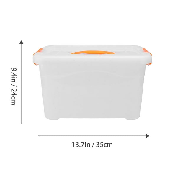 GOOHOCHY Multipurpose Handheld Storage Box Plastic Household Container for Organizing Small Items Multi 25L