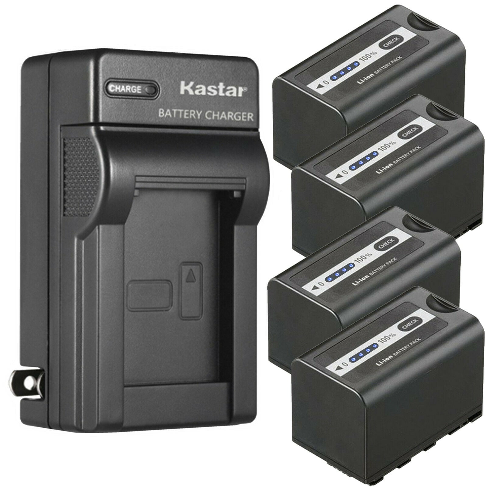 Gå ned Valg Hest Kastar 4-Pack Battery and AC Wall Charger Replacement for Panasonic Lumix  BGH1 Cinema 4K Box Camera, AG-CX10, AG-CX350, AG-DVX200, AG-DVX200PJ,  AG-DVX200PB, AG-DVX200PX, AG-DVX200EJ, AG-DVX200EN - Walmart.com